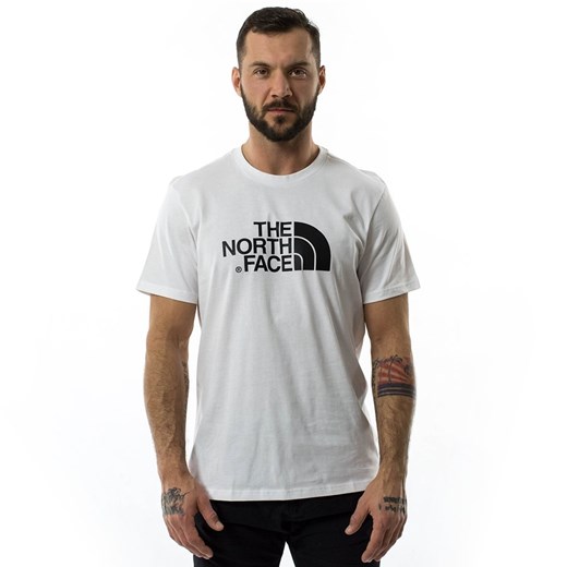 Koszulka sportowa biała The North Face z napisem bawełniana 