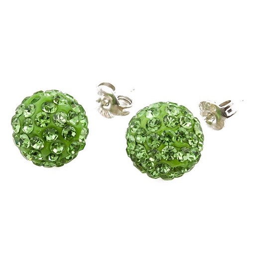 KOLCZYKI SHAMBALLA PERIDOT 10 mm Cloe uniw crystalove.pl