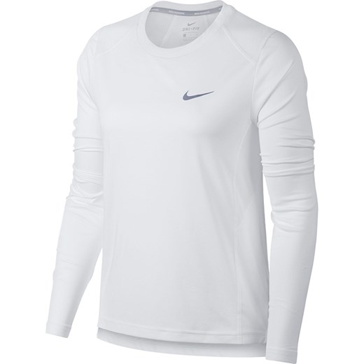 Nike bluzka sportowa do biegania biała z poliestru 