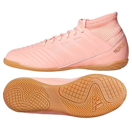 Buty sportowe dziecięce różowe Adidas sznurowane 