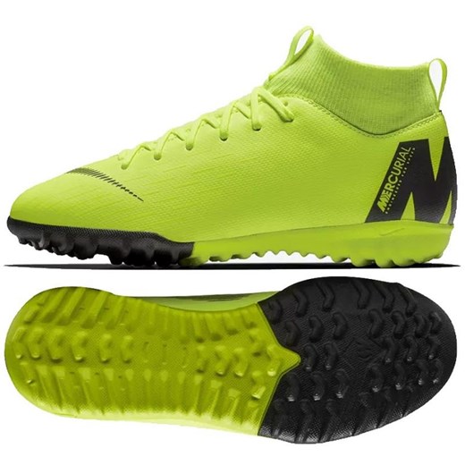 Buty sportowe dziecięce Nike zielone sznurowane 