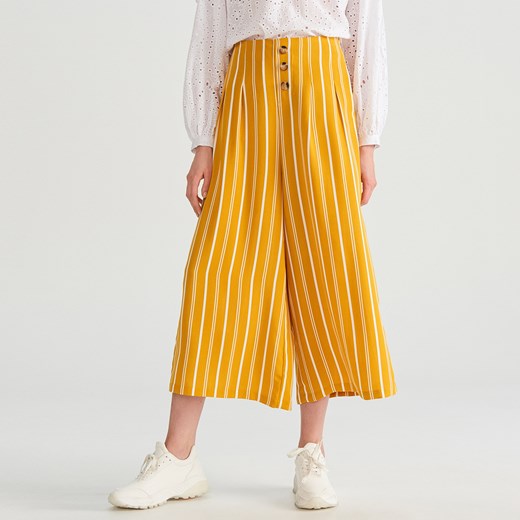 Spodnie damskie Reserved żółte 