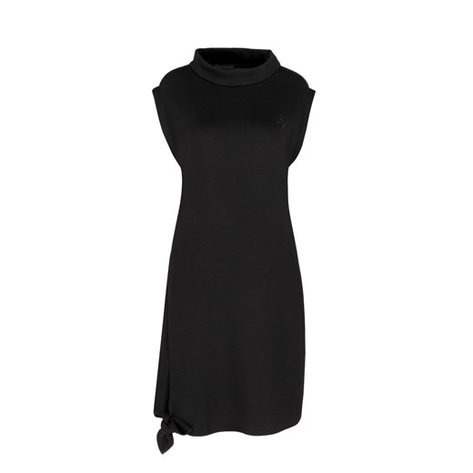 Sukienka czarna Emporio Armani bez rękawów na sylwestra mini casual 