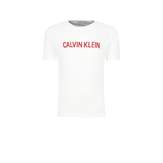 Bluzka dziewczęca Calvin Klein z krótkimi rękawami jeansowa 