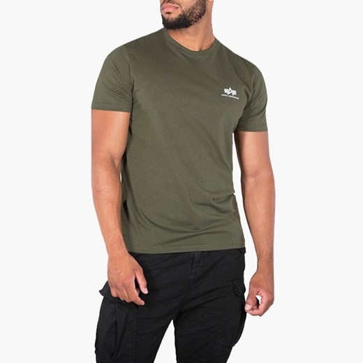 Koszulka męska Alpha Industries Basic Small Logo 188505 142  Alpha Industries  sneakerstudio.pl