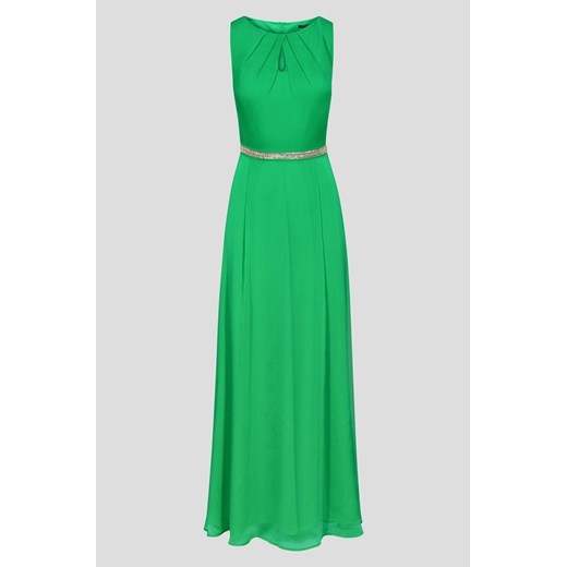 Sukienka ORSAY zielona z okrągłym dekoltem maxi prosta bez rękawów 