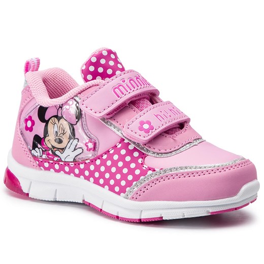Buty sportowe dziecięce Minnie Mouse na rzepy na wiosnę 