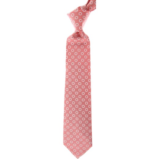 Różowy krawat Isaia 