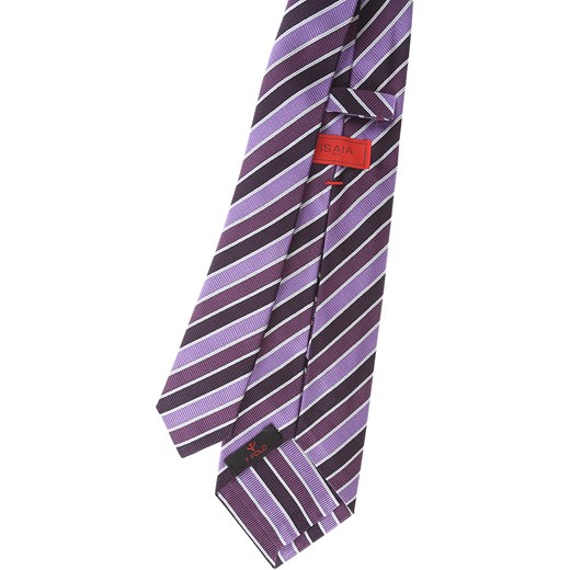 Krawat Isaia fioletowy 