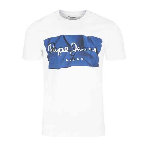 T-shirt męski Pepe Jeans biały z krótkim rękawem 