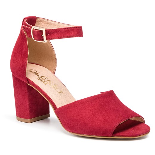 Sandały damskie czerwone Oleksy 
