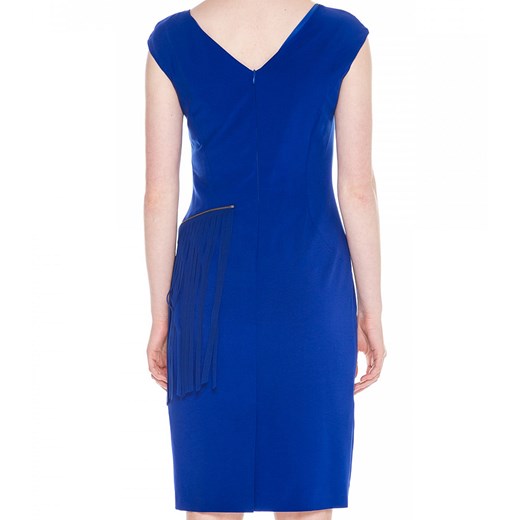 Kobaltowa sukienka z frędzlami  Vitovergelis 38  okazyjna cena 