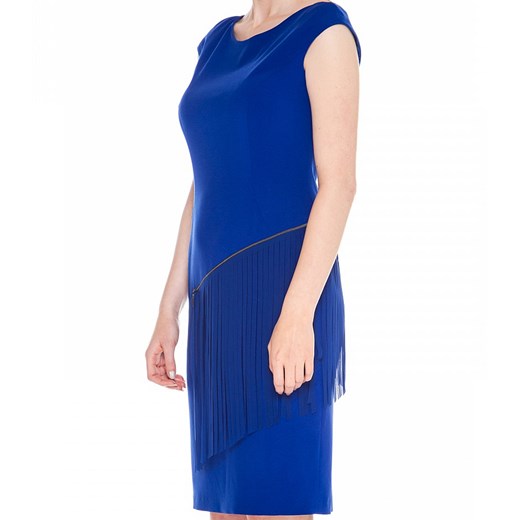 Kobaltowa sukienka z frędzlami  Vitovergelis 36  promocja 