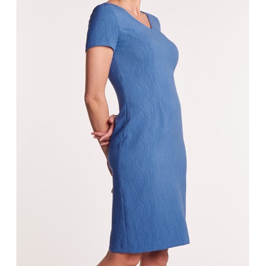 Niebieska sukienka z rękawkiem Vitovergelis  40 okazyjna cena  
