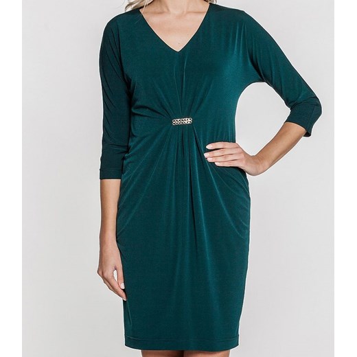 Zielona sukienka z marszczeniem Vitovergelis  38 promocyjna cena  