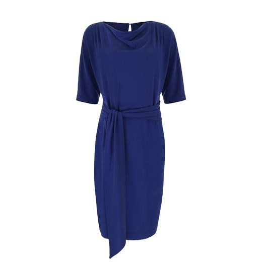 Niebieska sukienka z szarfą  Vitovergelis 46 okazyjna cena  