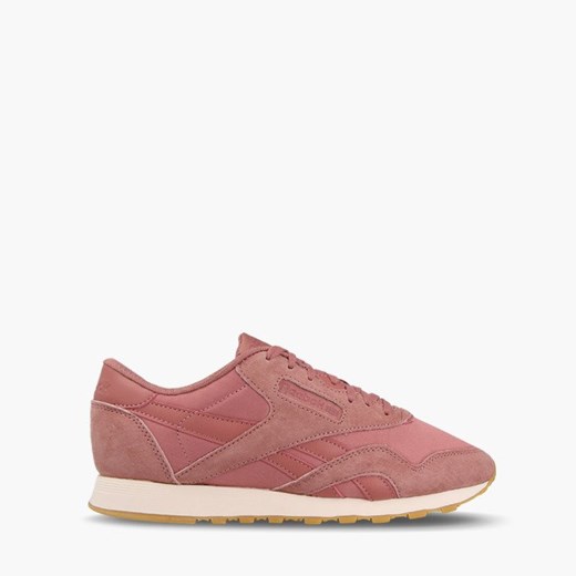 Reebok Classic buty sportowe damskie dla biegaczy nylon sznurowane na płaskiej podeszwie bez wzorów 