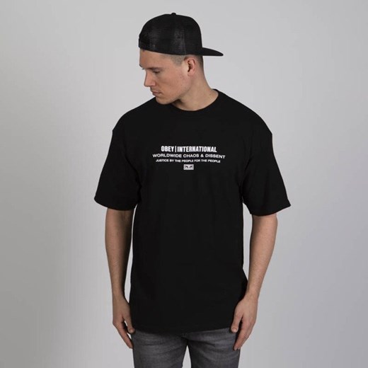 T-shirt męski Obey z krótkimi rękawami 