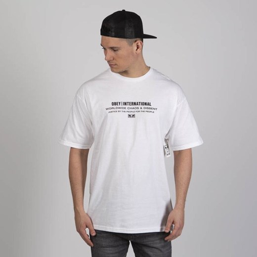 T-shirt męski Obey młodzieżowy 