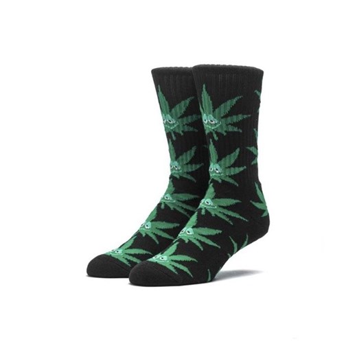 Skarpety HUF Green Buddy Plantlife Crew Sock black Huf  uniwersalny bludshop.com