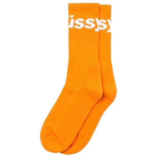 Skarpety Stussy Jacquard Logo Socks orange Stussy  uniwersalny bludshop.com