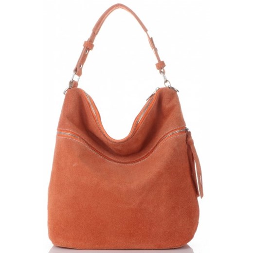 Shopper bag Genuine Leather na ramię mieszcząca a4 