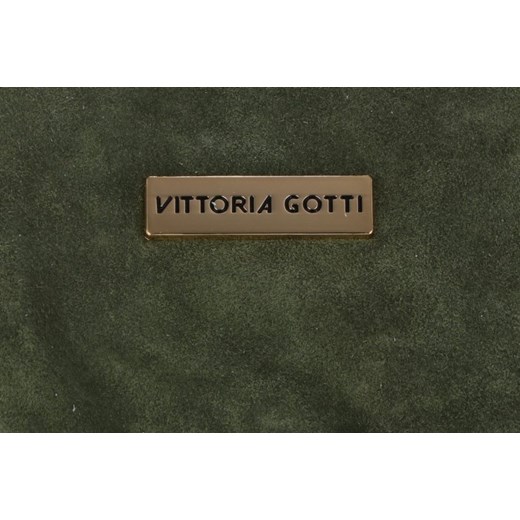 Torebki Skórzane Listonoszki włoskiej marki Vittoria Gotti Zielone (kolory)