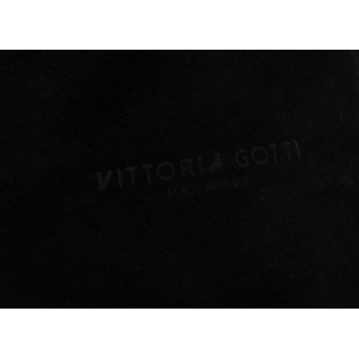 Shopper bag czarna Vittoria Gotti ze skóry duża bez dodatków 