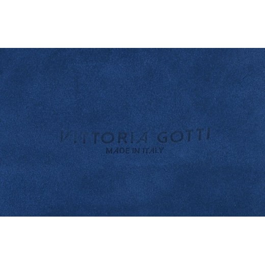 Vittoria Gotti Uniwersalne Torby z Wysokiej Jakości Zamszu Naturalnego Shopper w rozmiarze XXL Jeans (kolory)