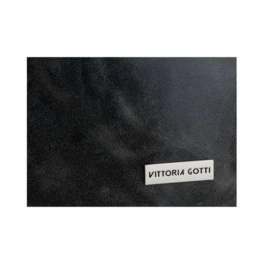 Włoskie Torebki Skórzane ShopperBag Firmy Vittoria Gotti Czarne (kolory)