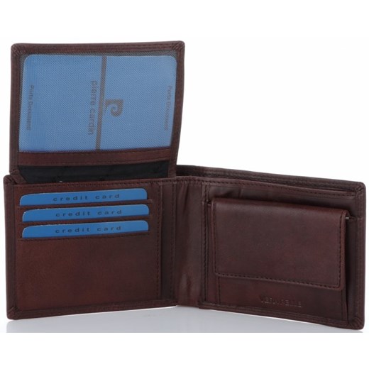 Pierre Cardin portfel męski czerwony gładki 