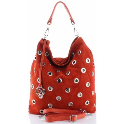 Shopper bag czerwona Vittoria Gotti duża 