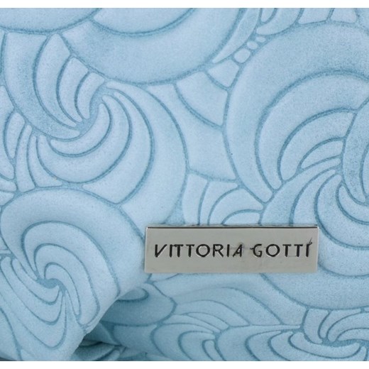Oryginalne Torebki Skórzane XL renomowanej firmy Vittoria Gotti Błękitne (kolory)