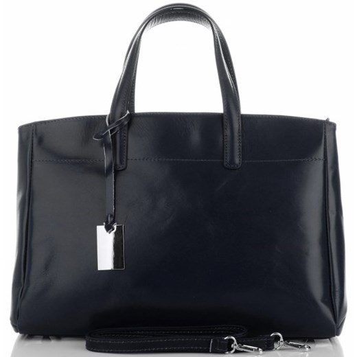 Shopper bag Genuine Leather elegancka matowa duża do ręki 