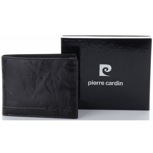 Czarny portfel męski Pierre Cardin 