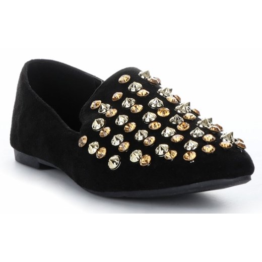 Modne Buty Damskie Mokasyny od Sergio Todzi Czarne (kolory)