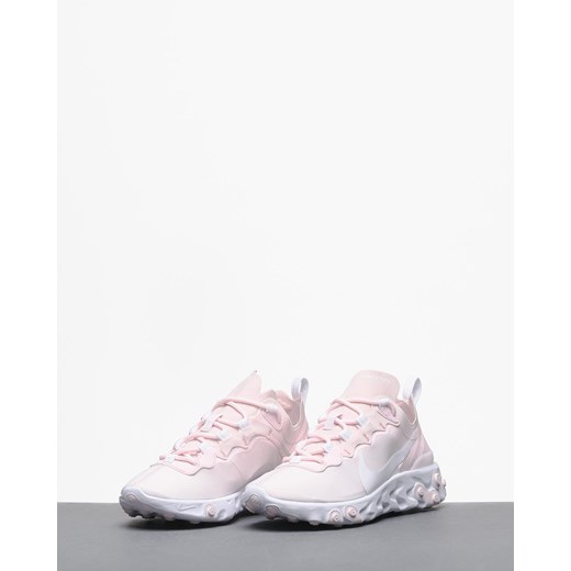 Buty sportowe damskie Nike do biegania różowe bez wzorów na płaskiej podeszwie eleganckie wiązane 