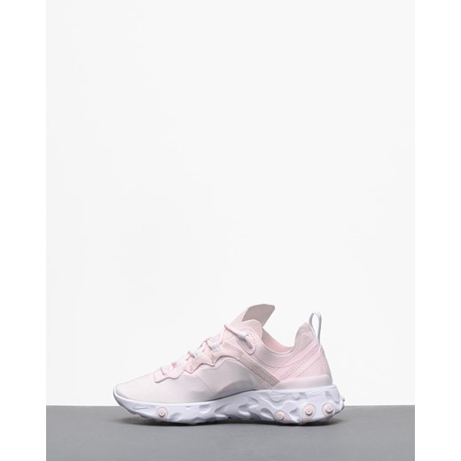 Buty sportowe damskie Nike do biegania różowe bez wzorów eleganckie z tworzywa sztucznego na płaskiej podeszwie 
