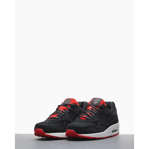 Buty sportowe damskie Nike do biegania air max czarne bez wzorów zamszowe na płaskiej podeszwie 