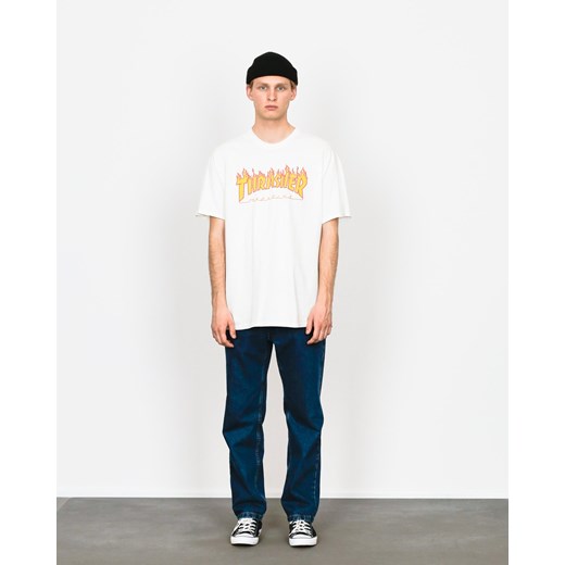 T-shirt Thrasher Flame Logo (white) Thrasher  XL Roots On The Roof