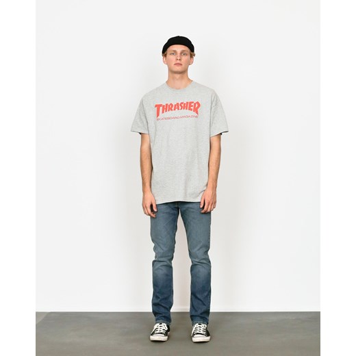 T-shirt Thrasher Skate Mag (grey/red)  Thrasher S Roots On The Roof