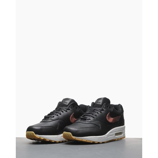 Czarne buty sportowe damskie Nike dla biegaczy bez wzorów1 wiązane płaskie 