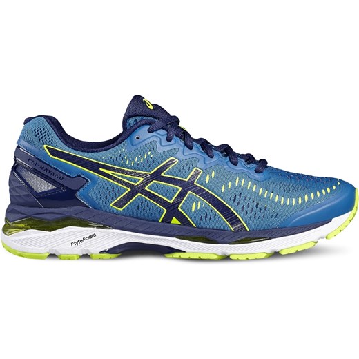 Buty sportowe męskie Asics gel kayano niebieskie z tkaniny 