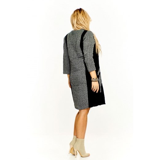 Lniana sukienka z kieszeniami Zele M ptakmoda.com