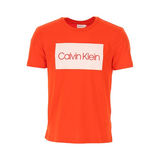 Calvin Klein Koszulka dla Mężczyzn, pomarańczowy, Bawełna, 2019, L M S XL  Calvin Klein XL RAFFAELLO NETWORK