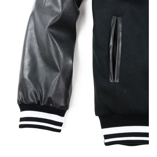 Kurtka OSW Varsity Baseball czarna Outsidewear L 4elementy