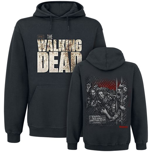 The Walking Dead - Walkers Fence - Bluza z kapturem - czarny
