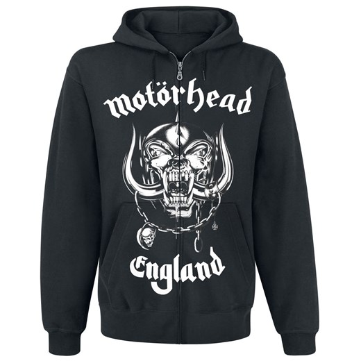 Motörhead - England - Bluza z kapturem rozpinana - czarny