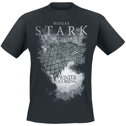 Gra o Tron - House Stark - Winter Is Coming - T-Shirt - czarny