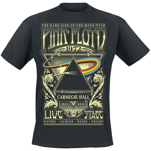 Pink Floyd - The Dark Side Of The Moon - Live On Stage 1972 - T-Shirt - czarny